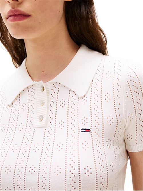 Polo in filo lavorata Tommy Jeans | DW0DW20965YBL